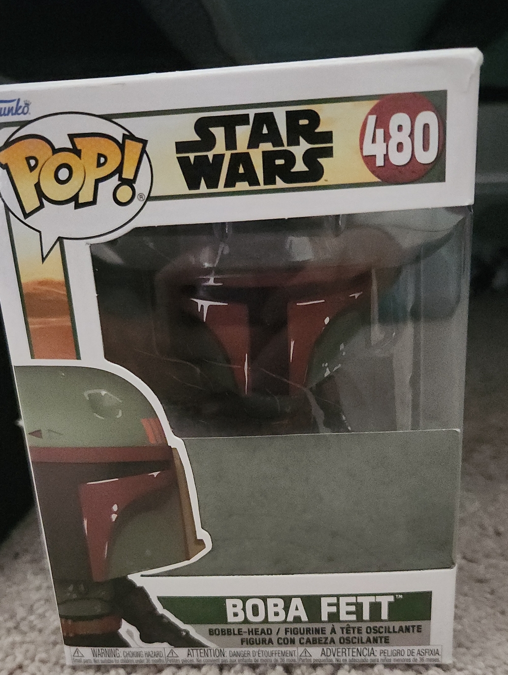 Funko Pop! Boba Fett Figure - Green, Red, Brown Helmet